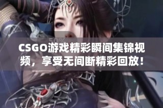 CSGO游戏精彩瞬间集锦视频，享受无间断精彩回放！