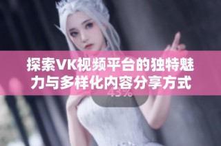 探索VK视频平台的独特魅力与多样化内容分享方式