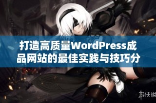 打造高质量WordPress成品网站的最佳实践与技巧分享