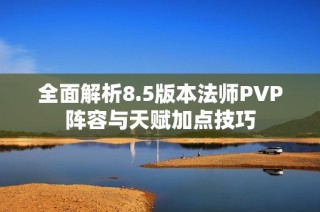 全面解析8.5版本法师PVP阵容与天赋加点技巧