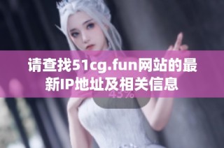 请查找51cg.fun网站的最新IP地址及相关信息