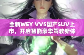 全新WEY VV5国产SUV上市，开启智能豪华驾驶新体验