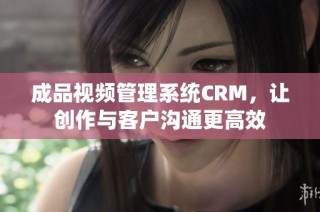 成品视频管理系统CRM，让创作与客户沟通更高效