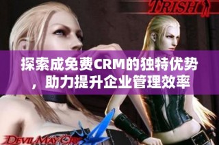 探索成免费CRM的独特优势，助力提升企业管理效率