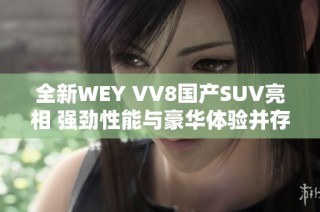 全新WEY VV8国产SUV亮相 强劲性能与豪华体验并存