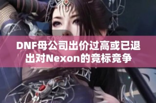 DNF母公司出价过高或已退出对Nexon的竞标竞争