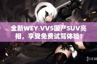 全新WEY VV5国产SUV亮相，享受免费试驾体验！