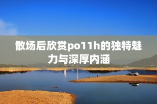散场后欣赏po11h的独特魅力与深厚内涵