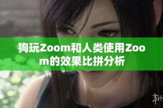 狗玩Zoom和人类使用Zoom的效果比拼分析