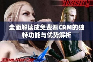 全面解读成免费看CRM的独特功能与优势解析