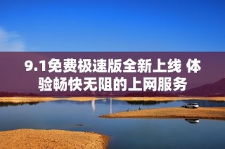 9.1免费极速版全新上线 体验畅快无阻的上网服务