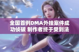全国首例DMA外挂案件成功侦破 制作者终于受到法律制裁