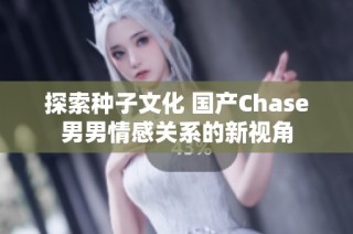 探索种子文化 国产Chase男男情感关系的新视角