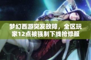 梦幻西游突发故障，全区玩家12点被强制下线抢修服务器