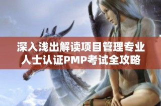 深入浅出解读项目管理专业人士认证PMP考试全攻略