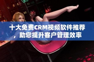 十大免费CRM视频软件推荐，助您提升客户管理效率