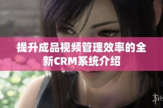 提升成品视频管理效率的全新CRM系统介绍