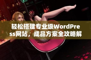 轻松搭建专业级WordPress网站，成品方案全攻略解析