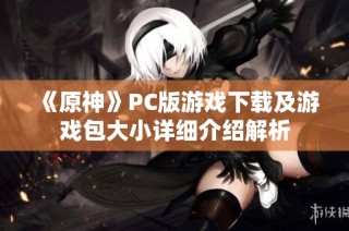 《原神》PC版游戏下载及游戏包大小详细介绍解析
