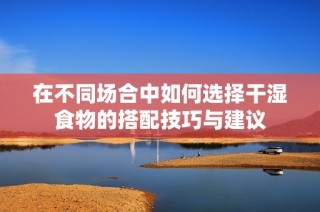 在不同场合中如何选择干湿食物的搭配技巧与建议