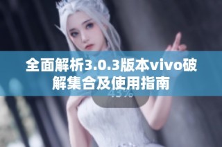 全面解析3.0.3版本vivo破解集合及使用指南