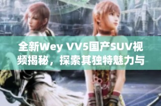 全新Wey VV5国产SUV视频揭秘，探索其独特魅力与性能表现