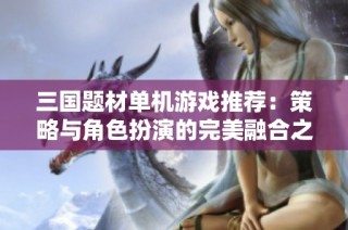三国题材单机游戏推荐：策略与角色扮演的完美融合之旅
