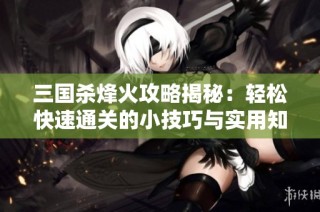 三国杀烽火攻略揭秘：轻松快速通关的小技巧与实用知识分享