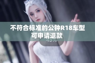 不符合标准的公钟R18车型可申请退款 