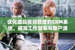 优化成品视频管理的CRM系统，提高工作效率与客户满意度