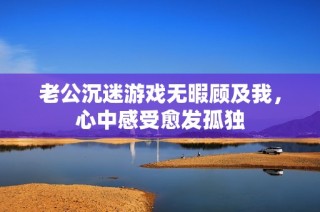 老公沉迷游戏无暇顾及我，心中感受愈发孤独