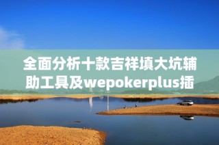 全面分析十款吉祥填大坑辅助工具及wepokerplus插件