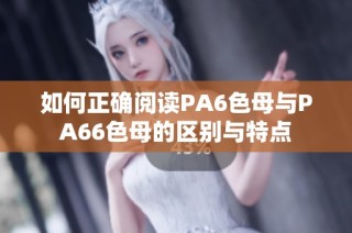 如何正确阅读PA6色母与PA66色母的区别与特点