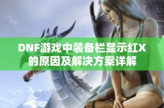 DNF游戏中装备栏显示红X的原因及解决方案详解