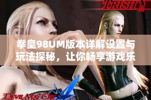 拳皇98UM版本详解设置与玩法探秘，让你畅享游戏乐趣