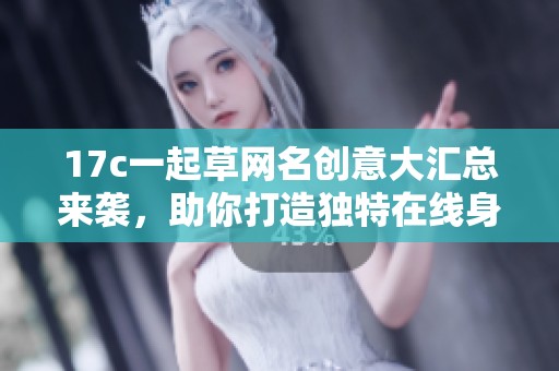 17c一起草网名创意大汇总来袭，助你打造独特在线身份