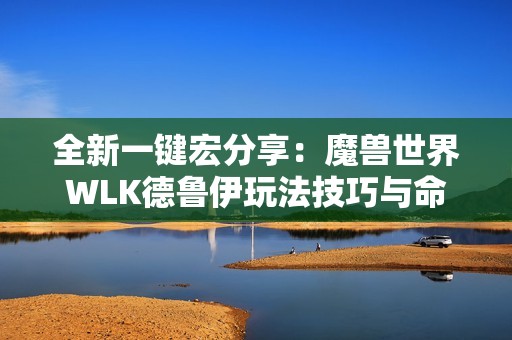 全新一键宏分享：魔兽世界WLK德鲁伊玩法技巧与命令解析