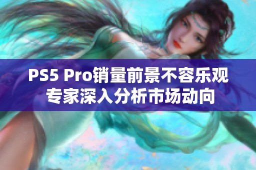 PS5 Pro销量前景不容乐观 专家深入分析市场动向