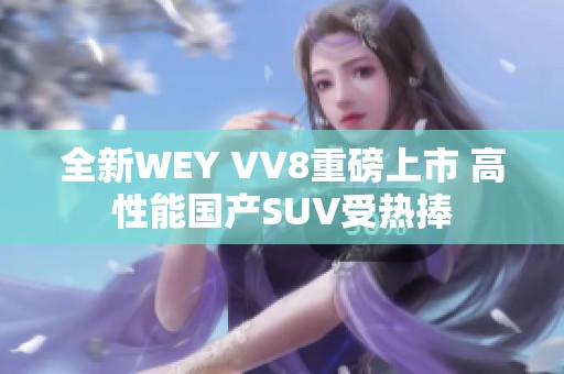 全新WEY VV8重磅上市 高性能国产SUV受热捧