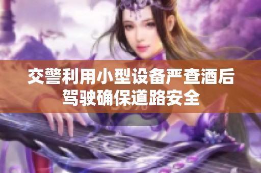 交警利用小型设备严查酒后驾驶确保道路安全