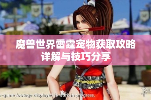 魔兽世界雷霆宠物获取攻略详解与技巧分享