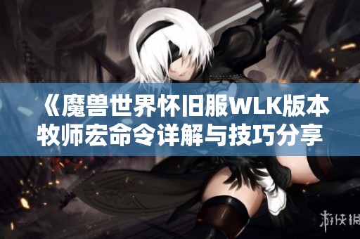 《魔兽世界怀旧服WLK版本牧师宏命令详解与技巧分享》