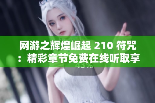 网游之辉煌崛起 210 符咒：精彩章节免费在线听取享受