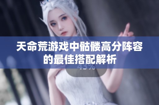 天命荒游戏中骷髅高分阵容的最佳搭配解析