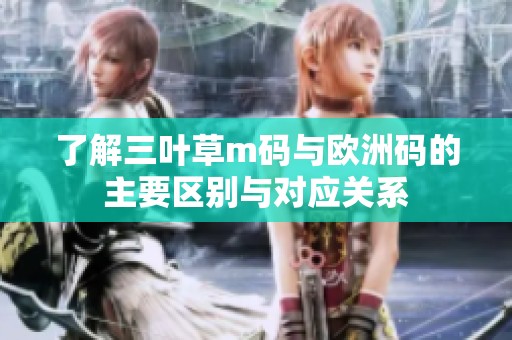 了解三叶草m码与欧洲码的主要区别与对应关系