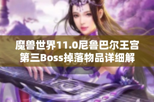 魔兽世界11.0尼鲁巴尔王宫第三Boss掉落物品详细解析