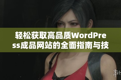 轻松获取高品质WordPress成品网站的全面指南与技巧分享
