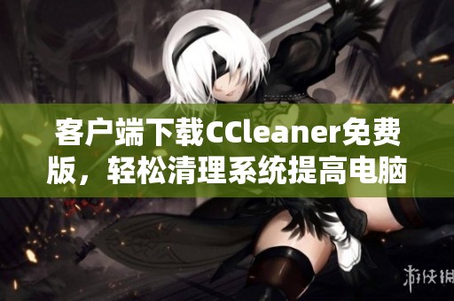 客户端下载CCleaner免费版，轻松清理系统提高电脑性能