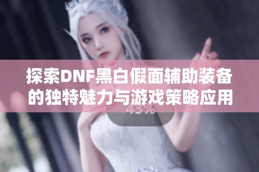 探索DNF黑白假面辅助装备的独特魅力与游戏策略应用