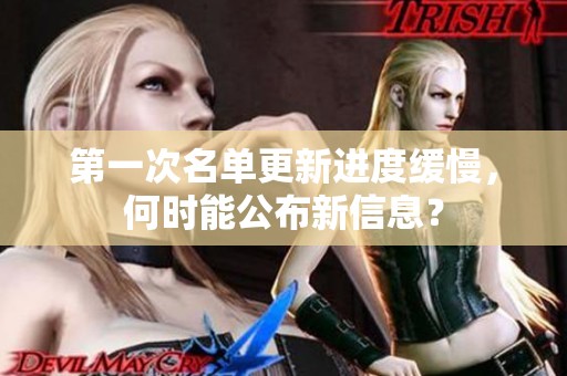 第一次名单更新进度缓慢，何时能公布新信息？